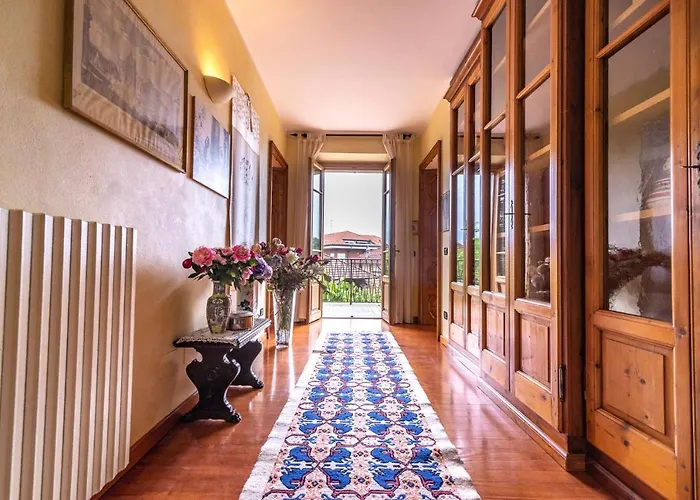 The Ortensia, Our With View, Spacious Park-facing Balcony And Private External Bathroom At The Isabella Pensión Stresa